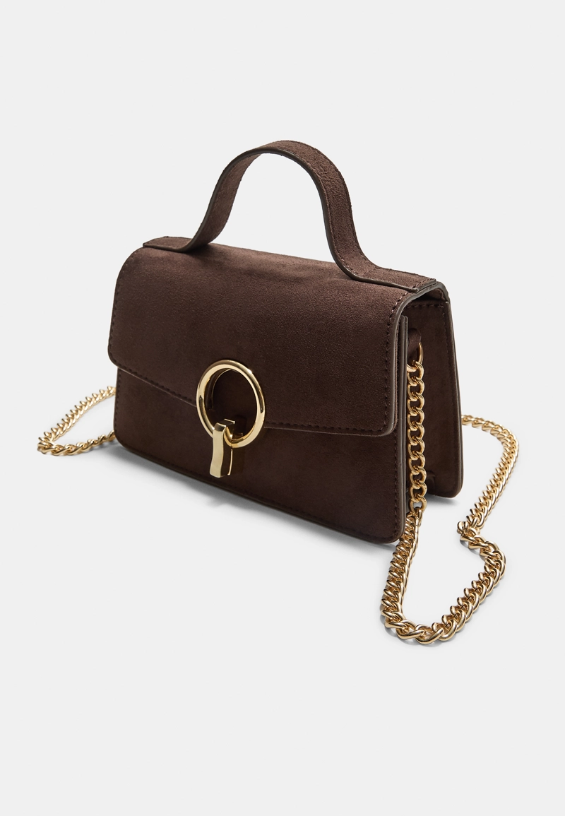 Сумка-мессенджер с круглой застежкой