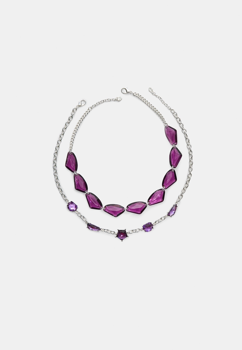 Набор из 2 ожерелий с бусинами