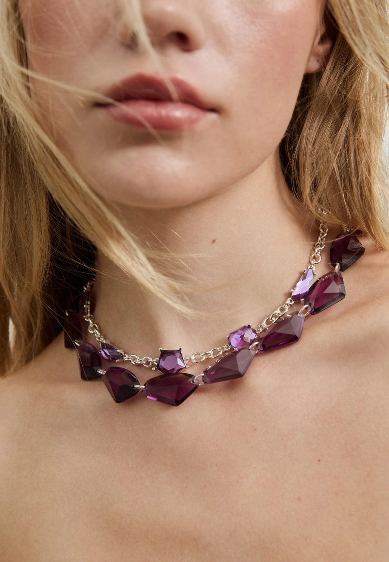 Набор из 2 ожерелий с бусинами