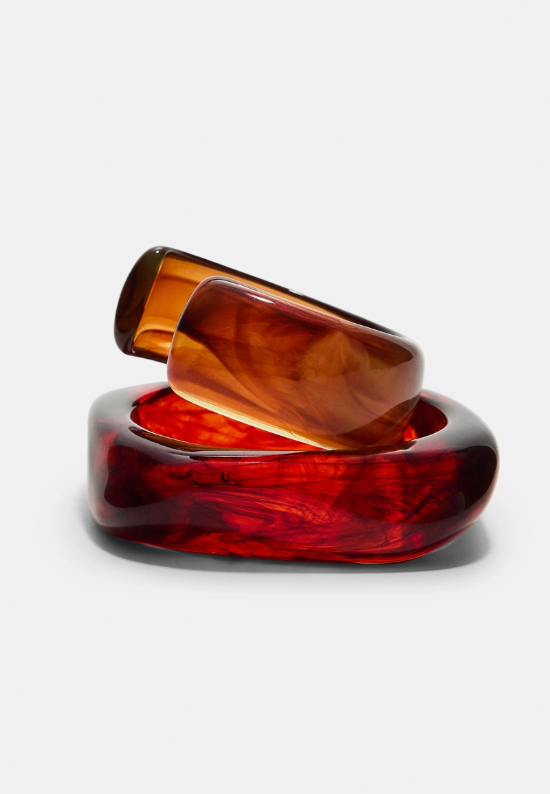 Набор из 2 жестких браслетов