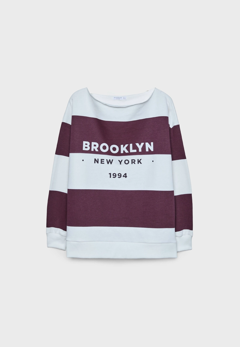 Толстовка оверсайз с принтом