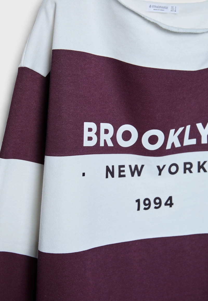 Толстовка оверсайз с принтом