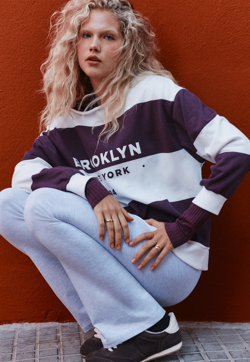 Толстовка оверсайз с принтом