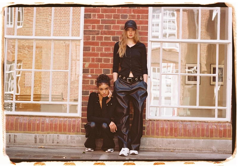 Брюки свободного кроя из искусственной кожи