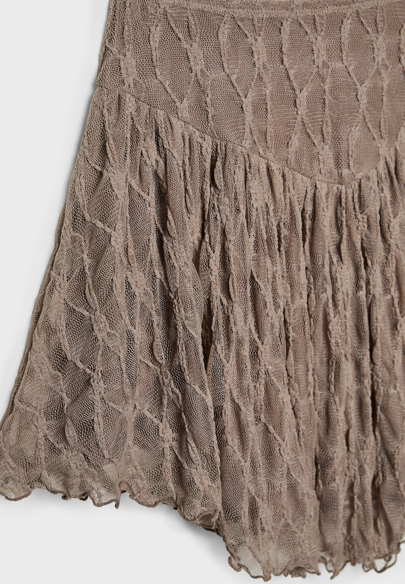 Кружевная мини-юбка