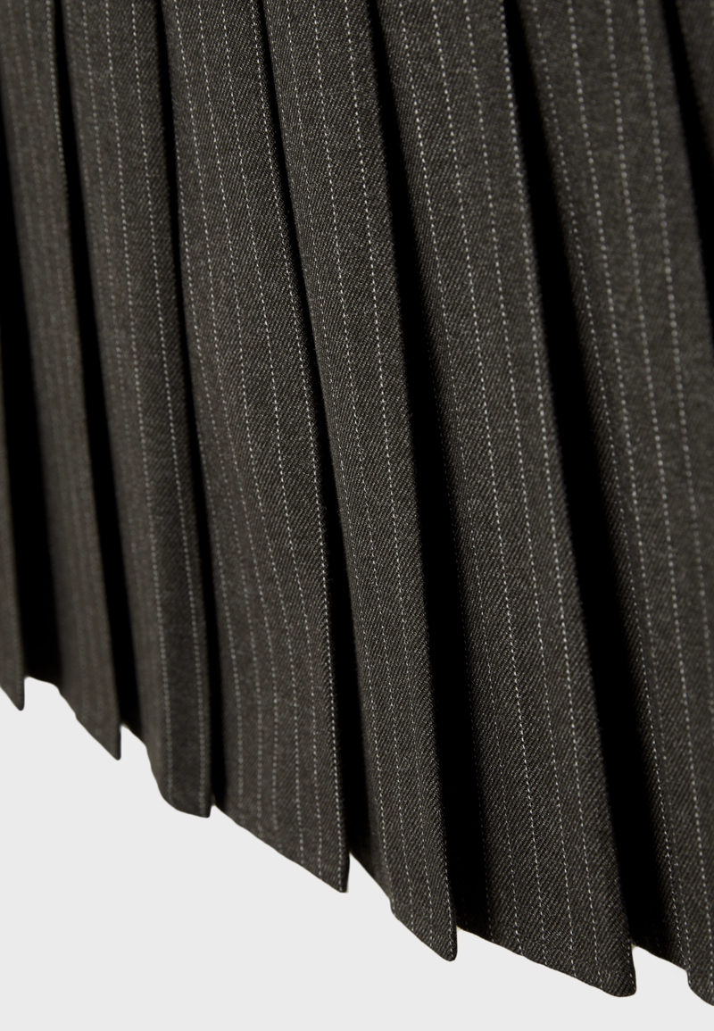 Юбка-солнце в полоску с боковыми складками