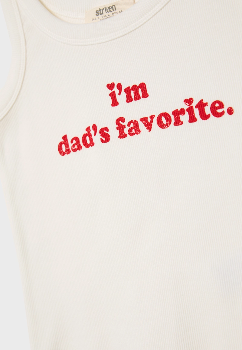 Топ на бретелях с надписью