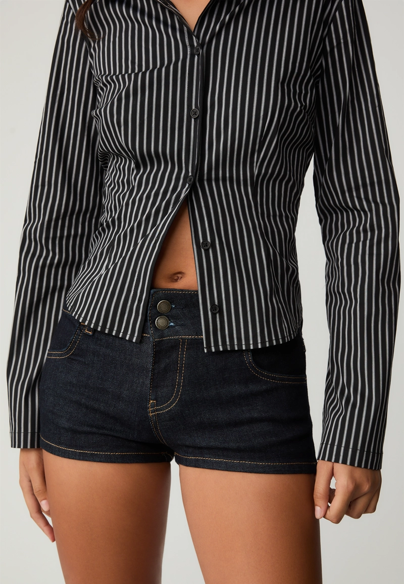 Мини-шорты из денима