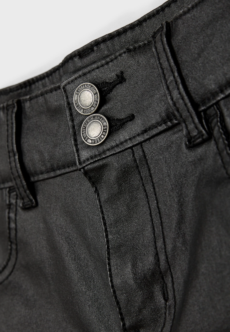 Мини-шорты с вощеным покрытием