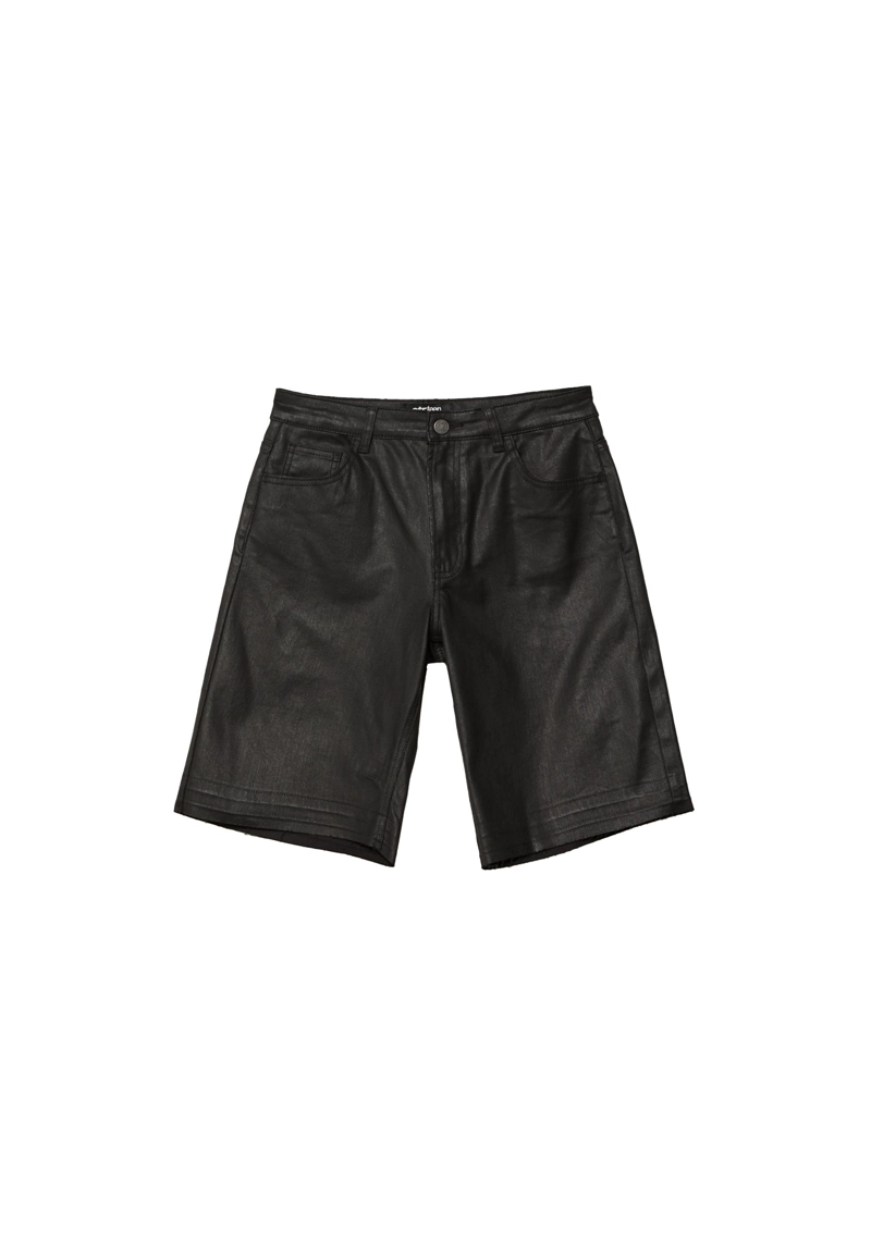 Шорты-бермуды с вощеным покрытием