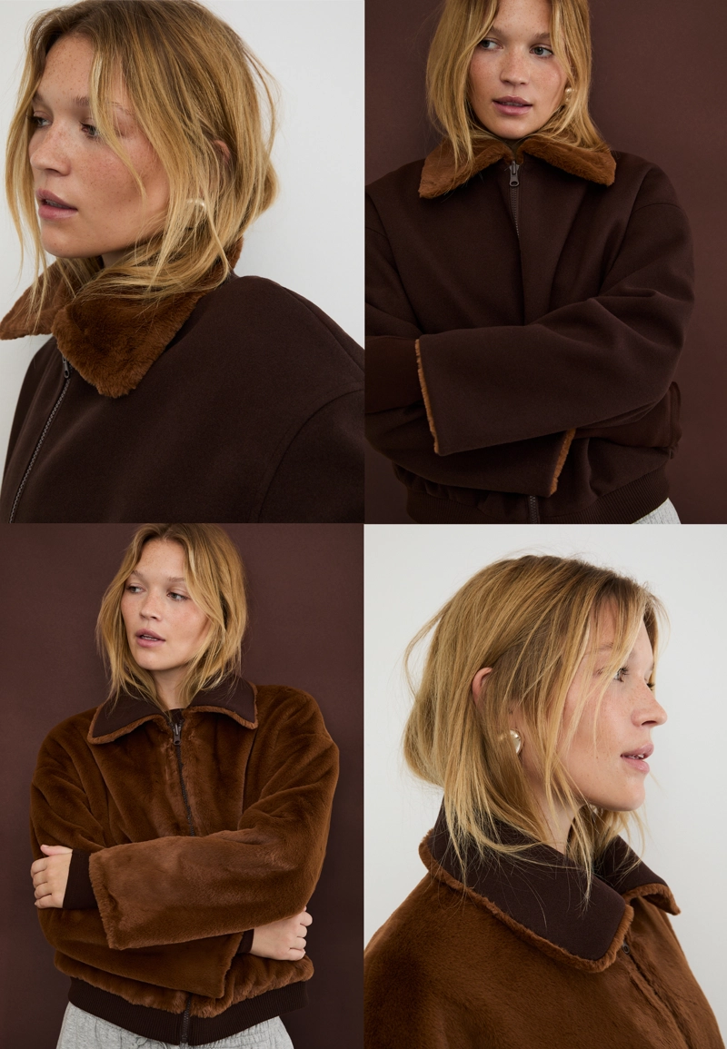 Двусторонняя куртка с искусственным мехом