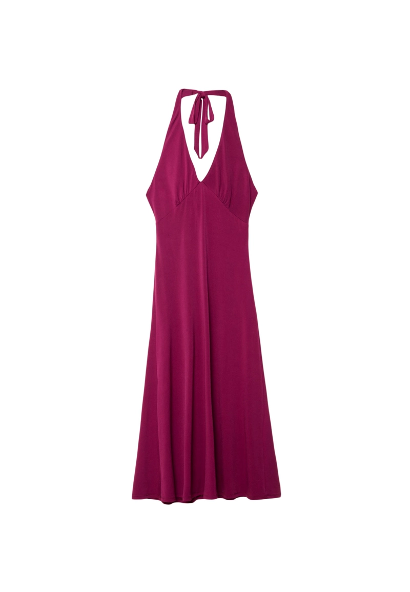 Платье миди с узлом на спине