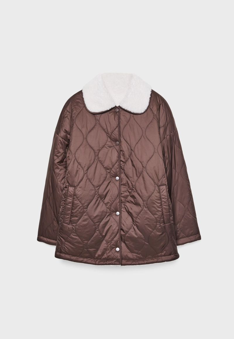 Двусторонняя куртка из искусственной овчины