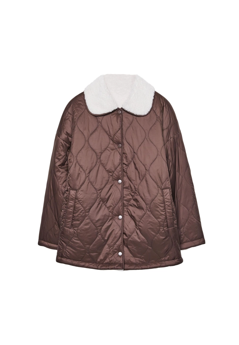 Двусторонняя куртка из искусственной овчины