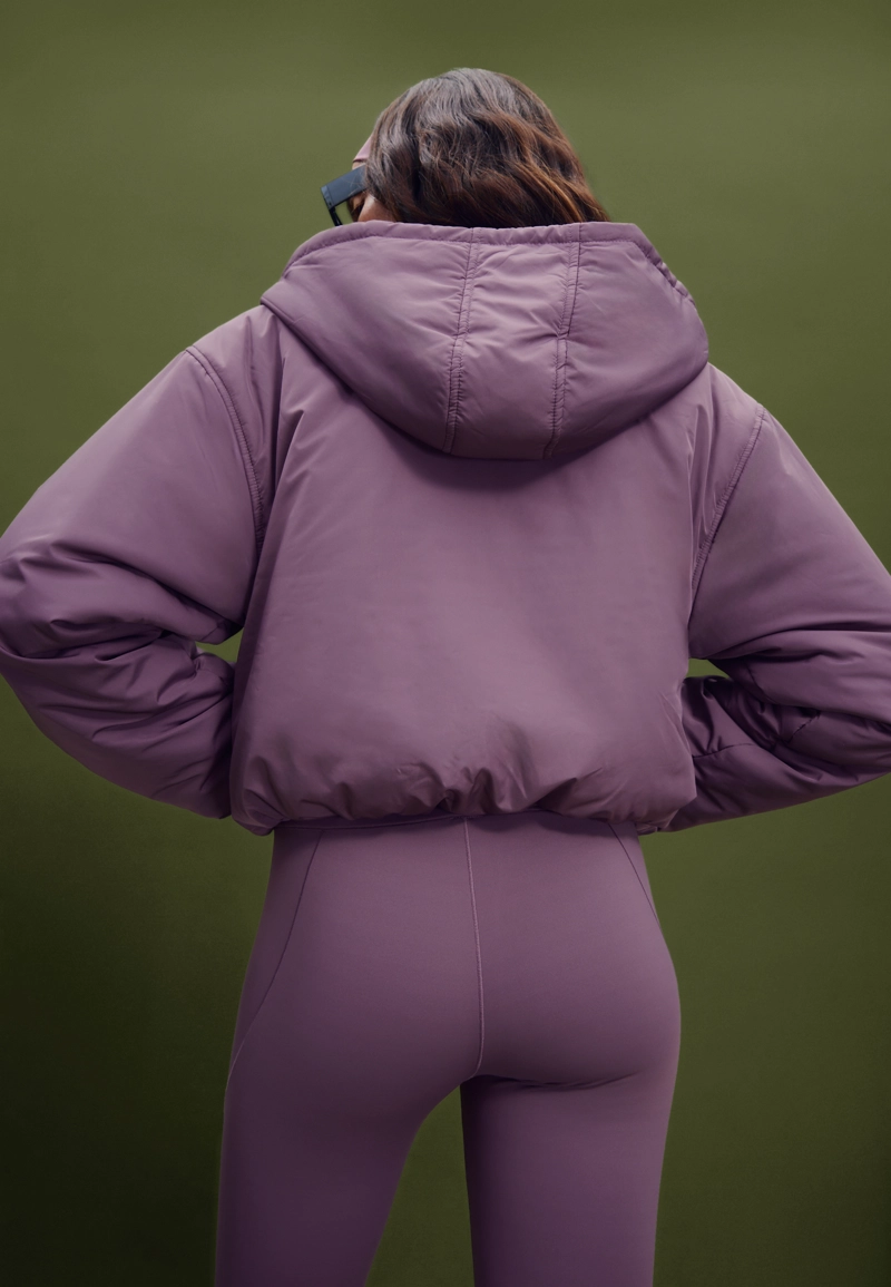 Стеганая куртка-пуховик