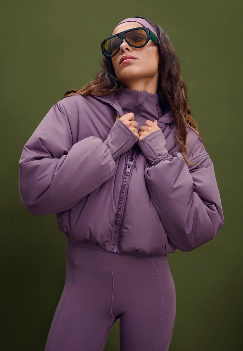 Стеганая куртка-пуховик