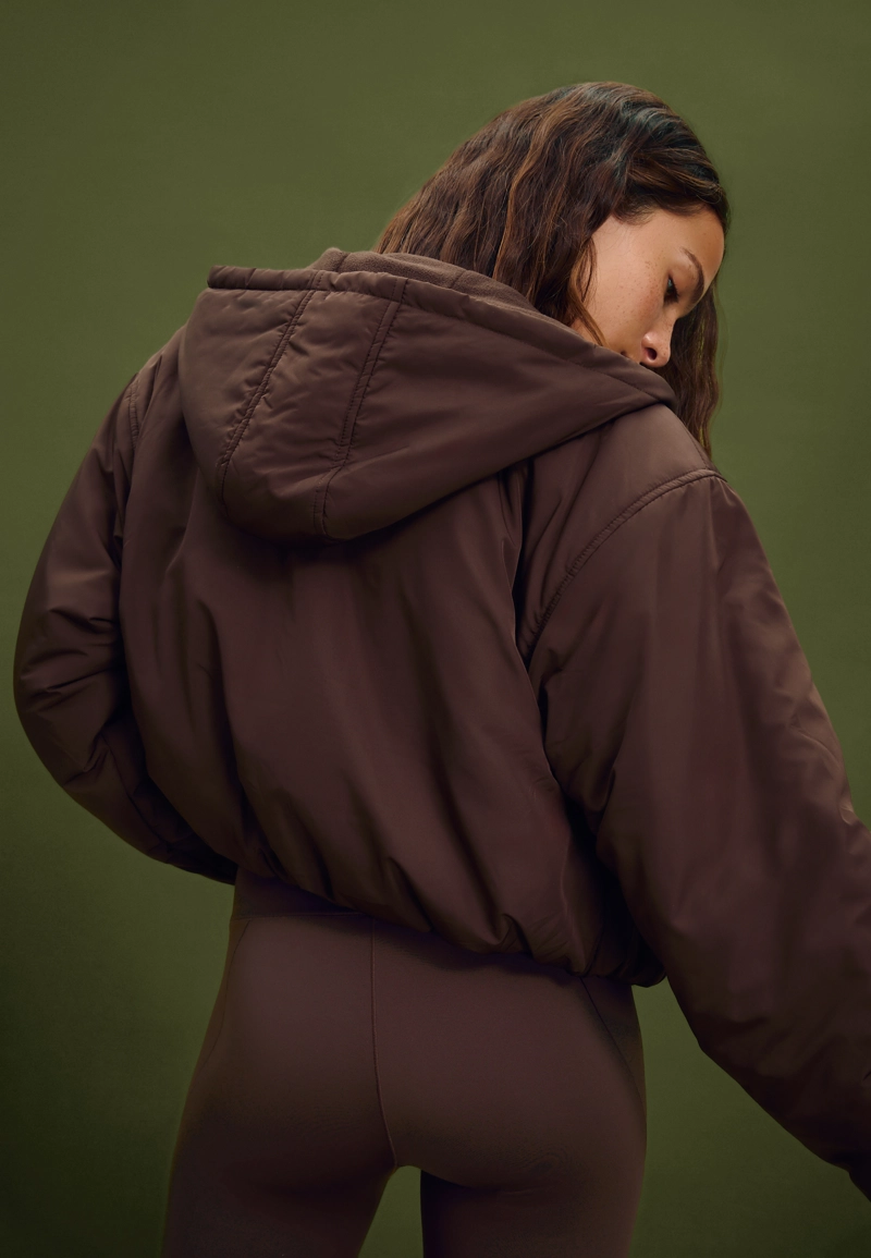 Стеганая куртка-пуховик