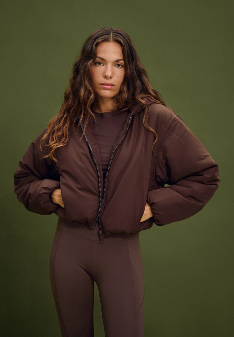 Стеганая куртка-пуховик