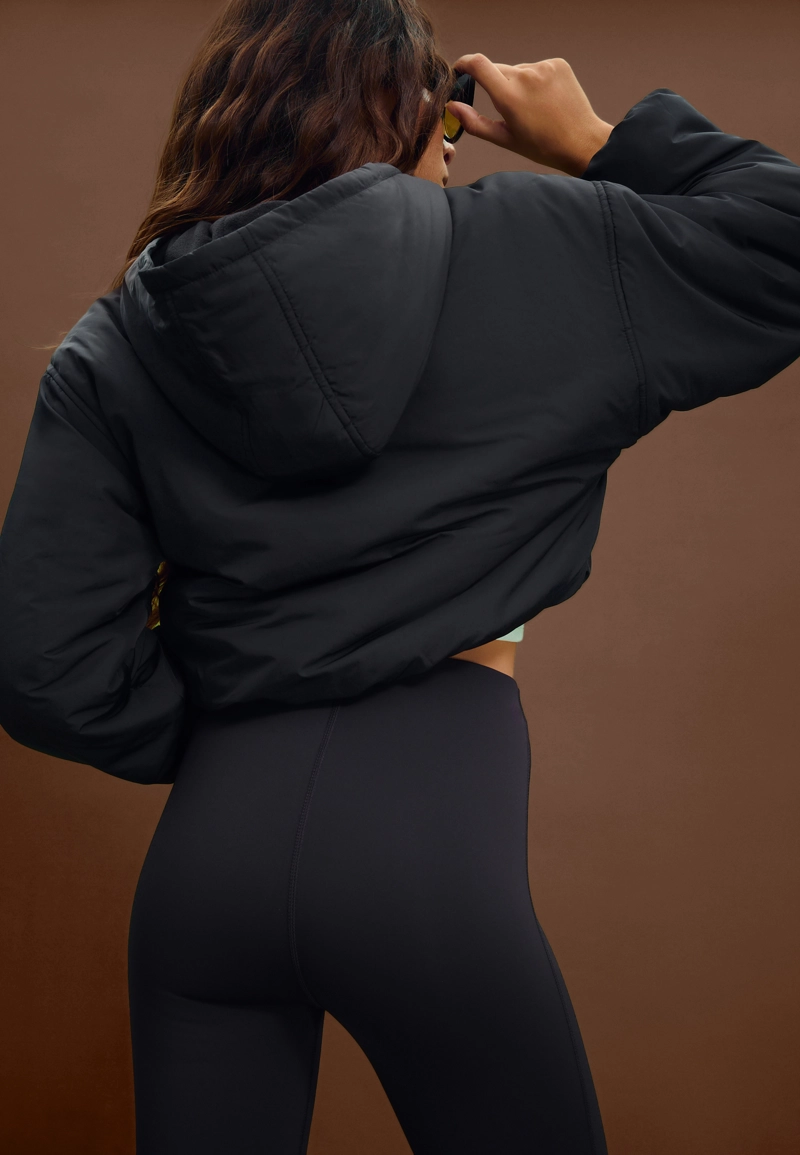 Стеганая куртка-пуховик