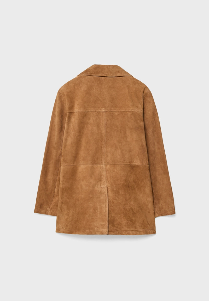 Куртка с карманами из 100% кожи