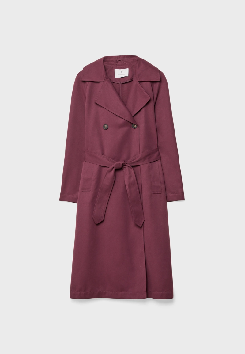 Длинный струящийся тренч оверсайз