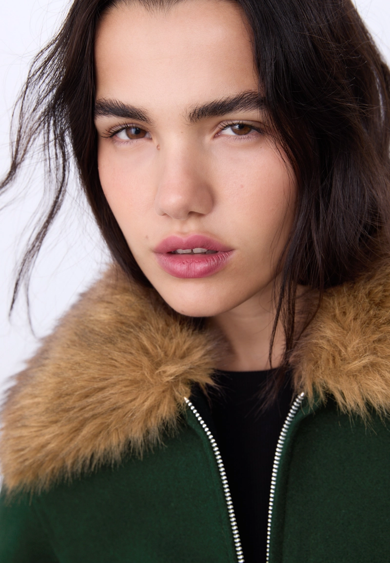 Куртка с отделкой из искусственного меха