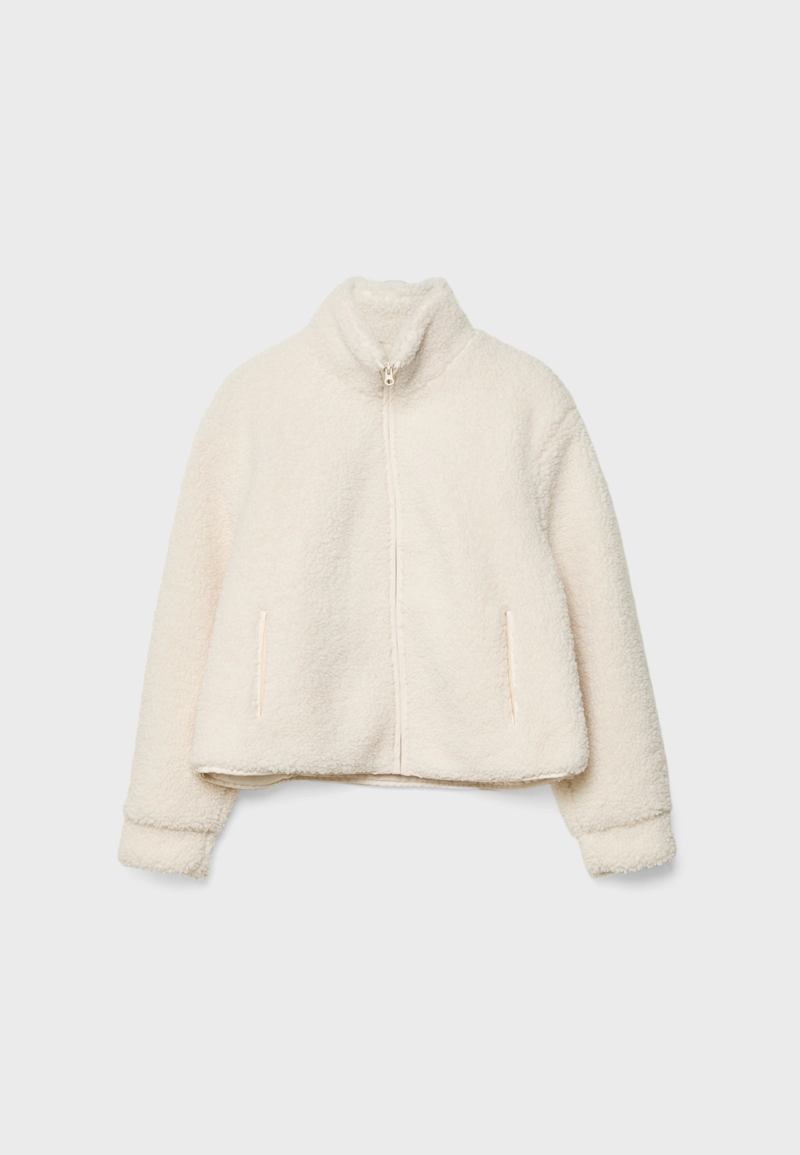 Куртка на молнии под искусственную овчину