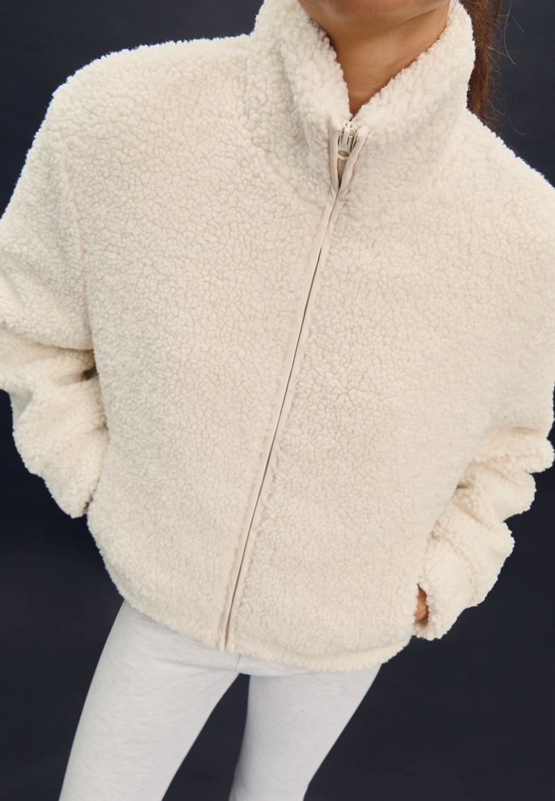 Куртка на молнии под искусственную овчину