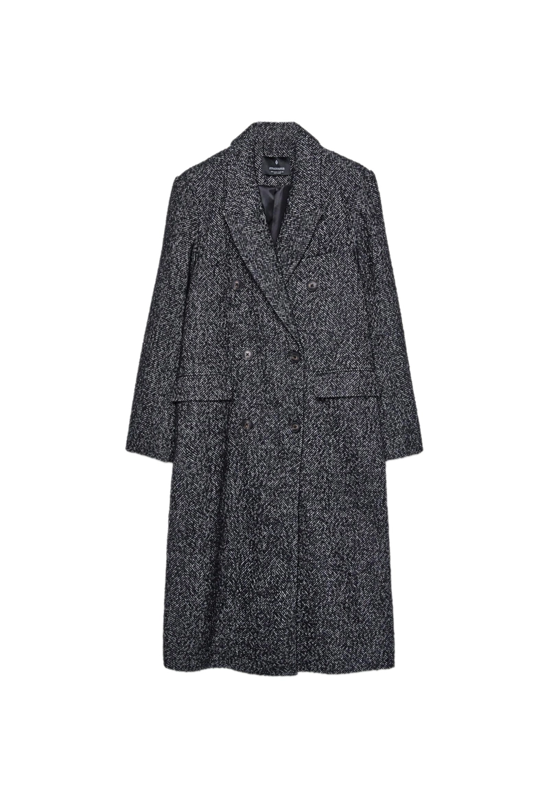 Пальто оверсайз в елочку