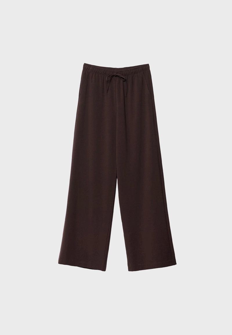 Длинные струящиеся нарядные брюки