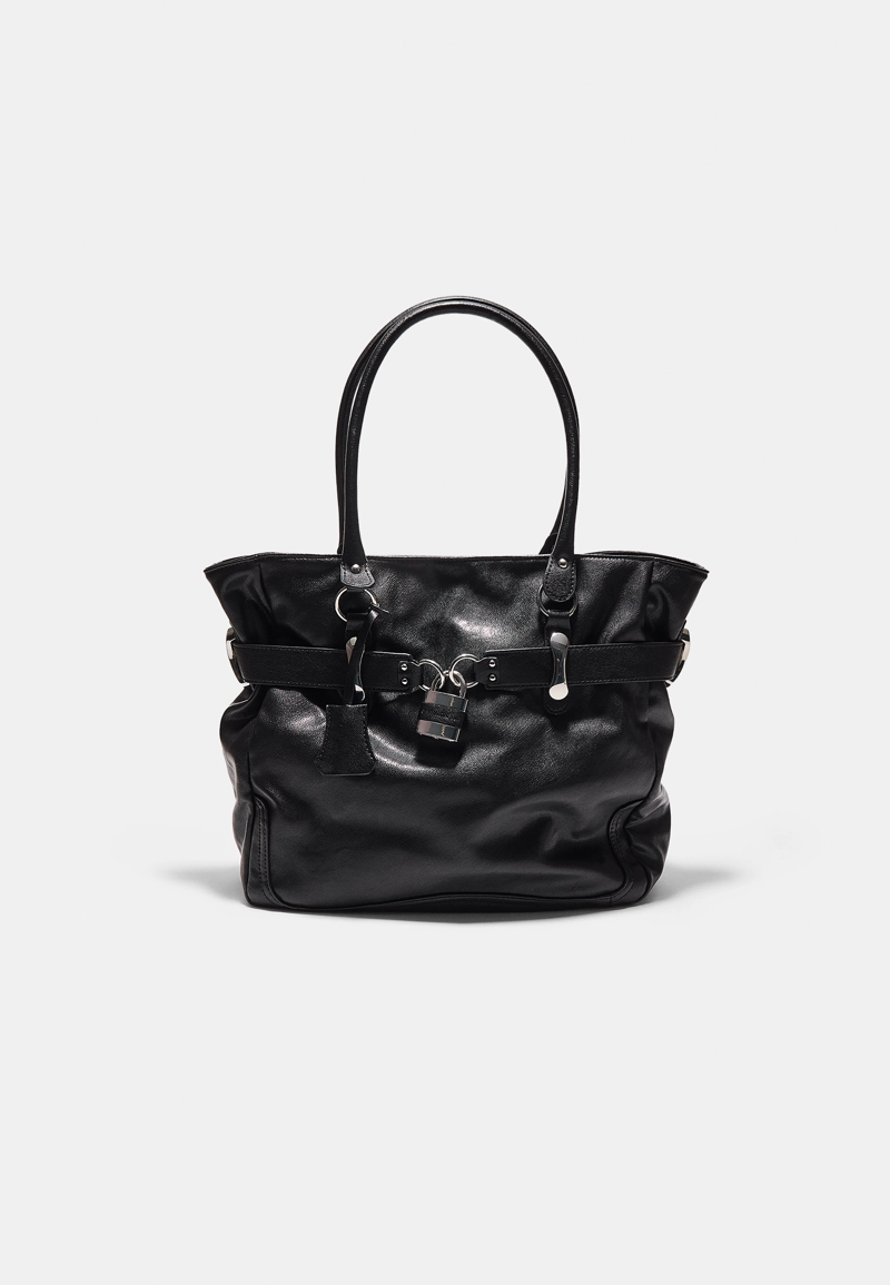 Сумка-шопер с деталью в виде замка