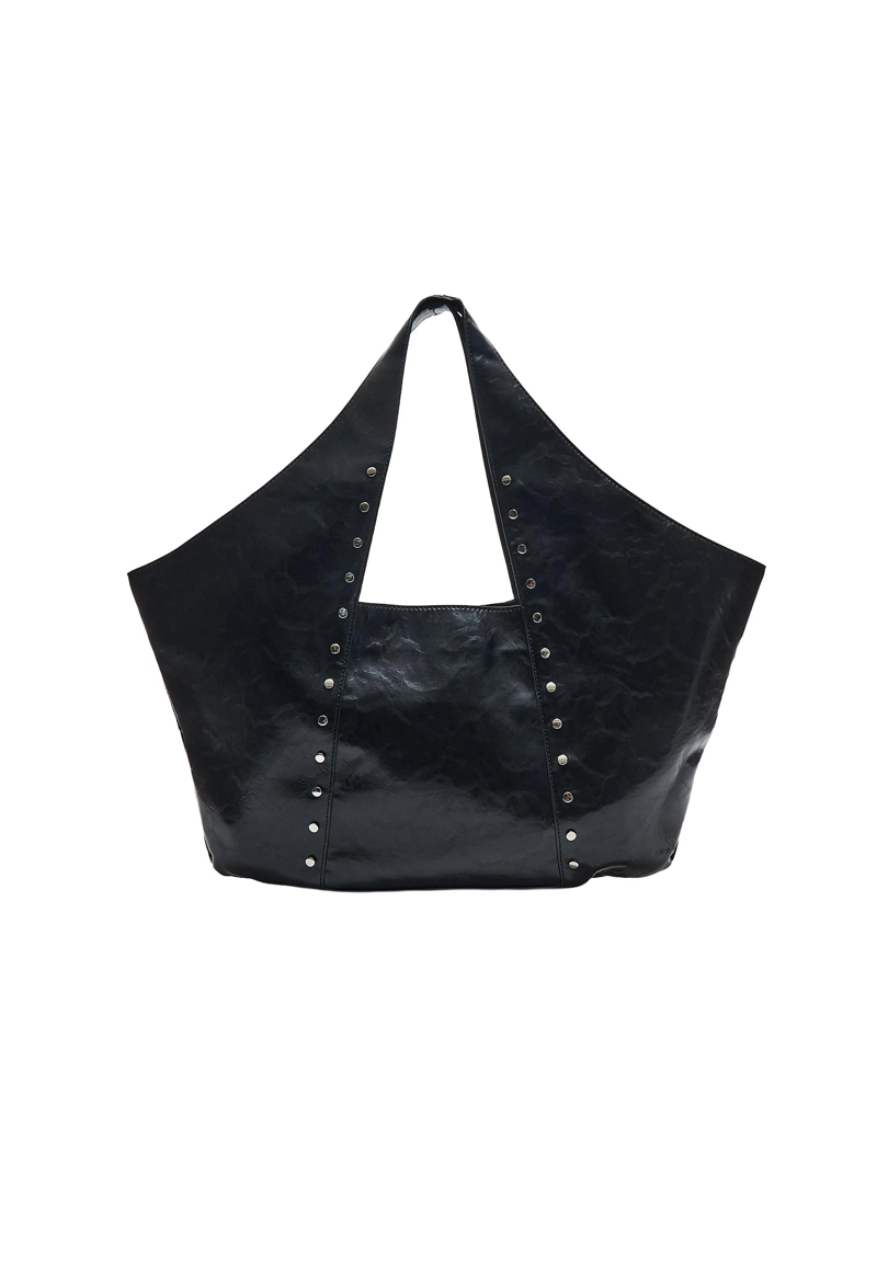 Сумка из искусственной кожи с заклепками