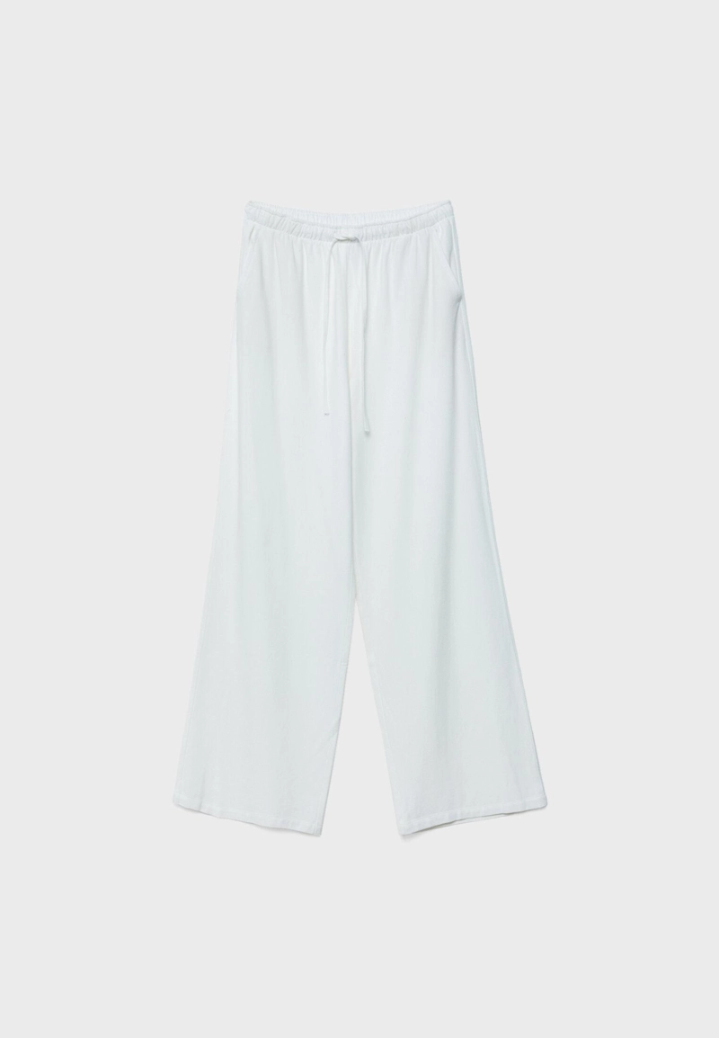 Потоковые брюки из льняной смеси l01235331