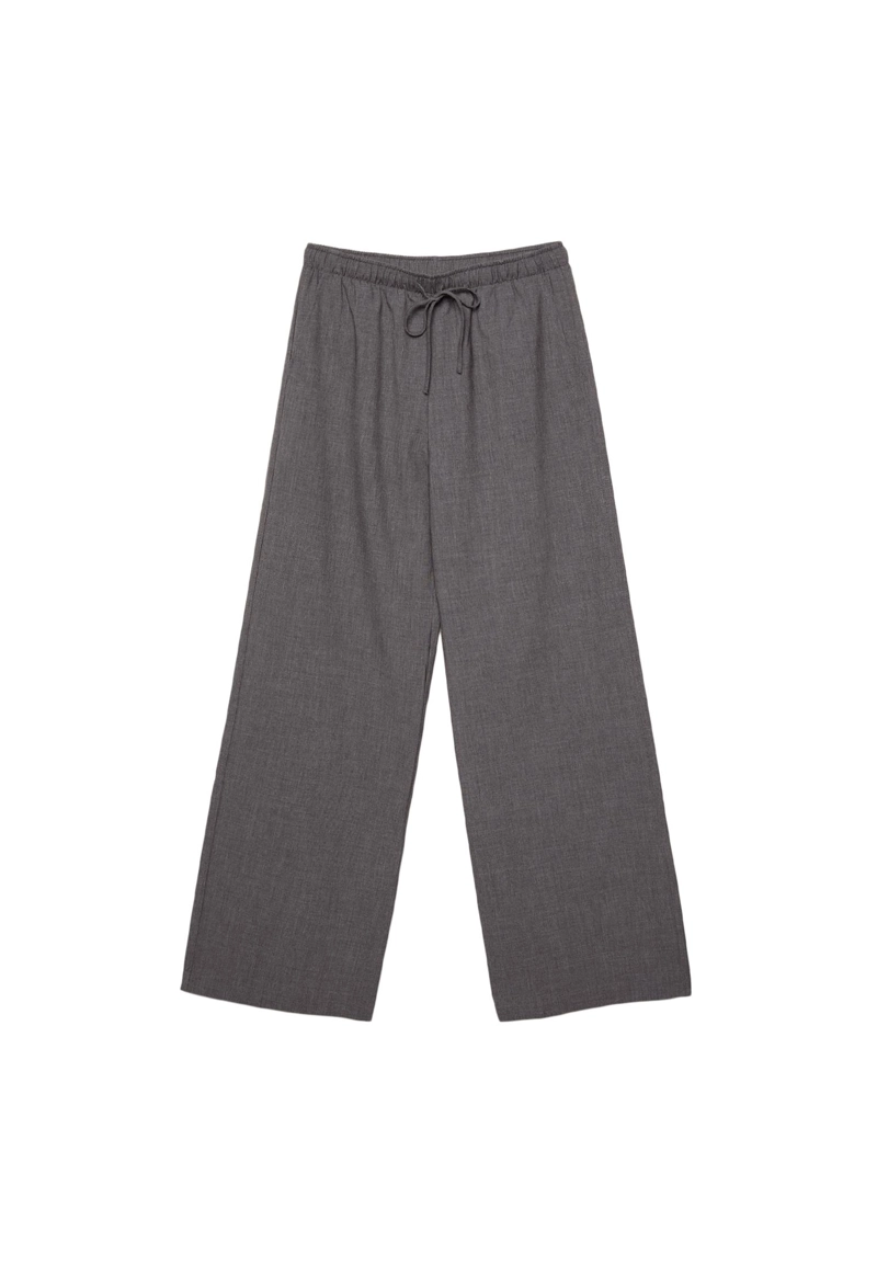 Длинные струящиеся нарядные брюки