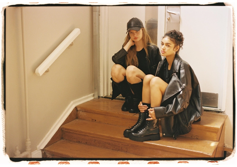 Куртка оверсайз из искусственной кожи с лацканами