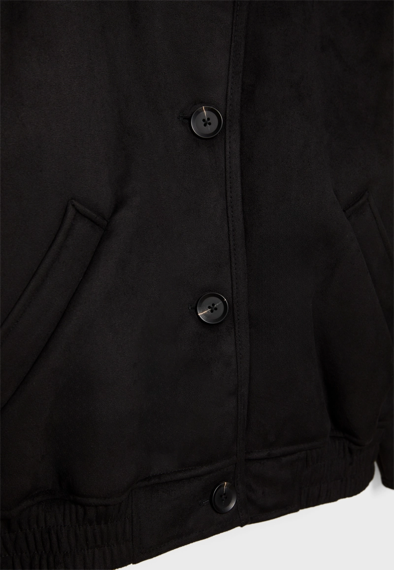 Двусторонняя куртка с комбинированным воротником