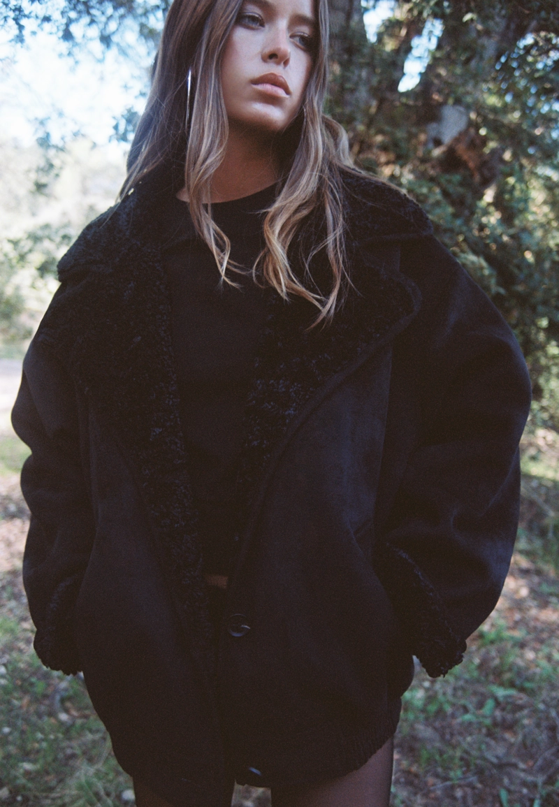 Двусторонняя куртка с комбинированным воротником