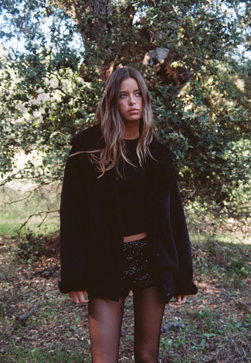 Двусторонняя куртка с комбинированным воротником