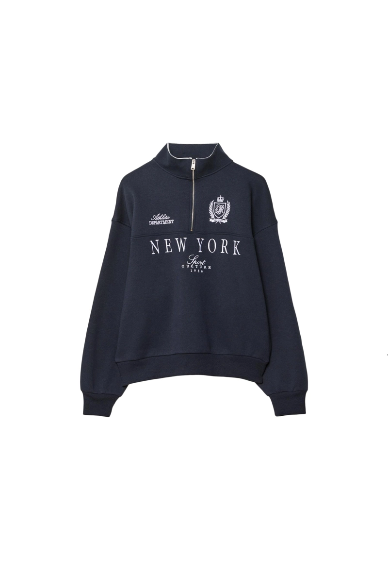 Толстовка на молнии с вышивкой