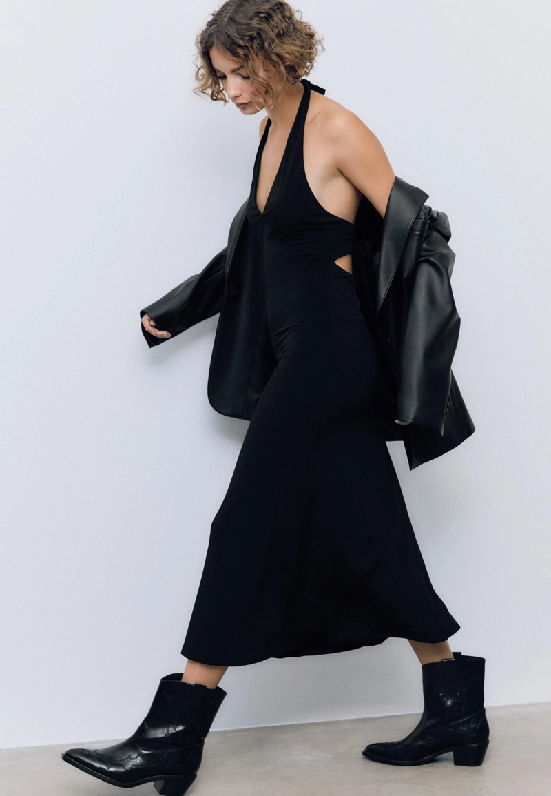 Ботильоны на каблуке в ковбойском стиле