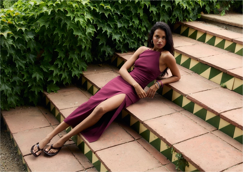 Босоножки на каблуке из винила