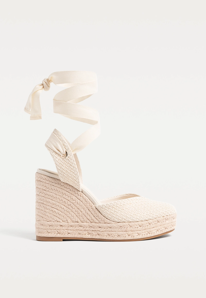 Текстурные джутовые танкетки