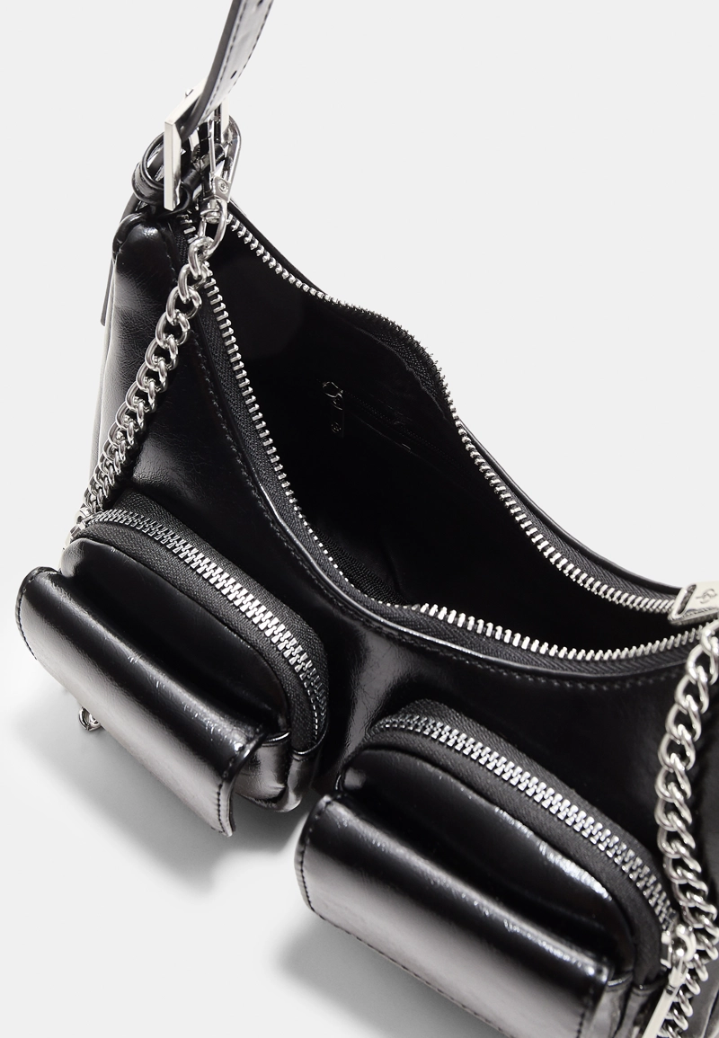 Мини-сумка на плечо с карманами