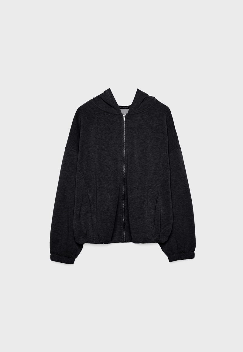 Толстовка с капюшоном с объемной отделкой, мягкая на ощупь