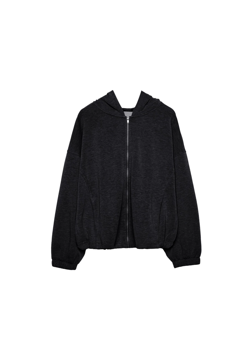 Толстовка с капюшоном с объемной отделкой, мягкая на ощупь