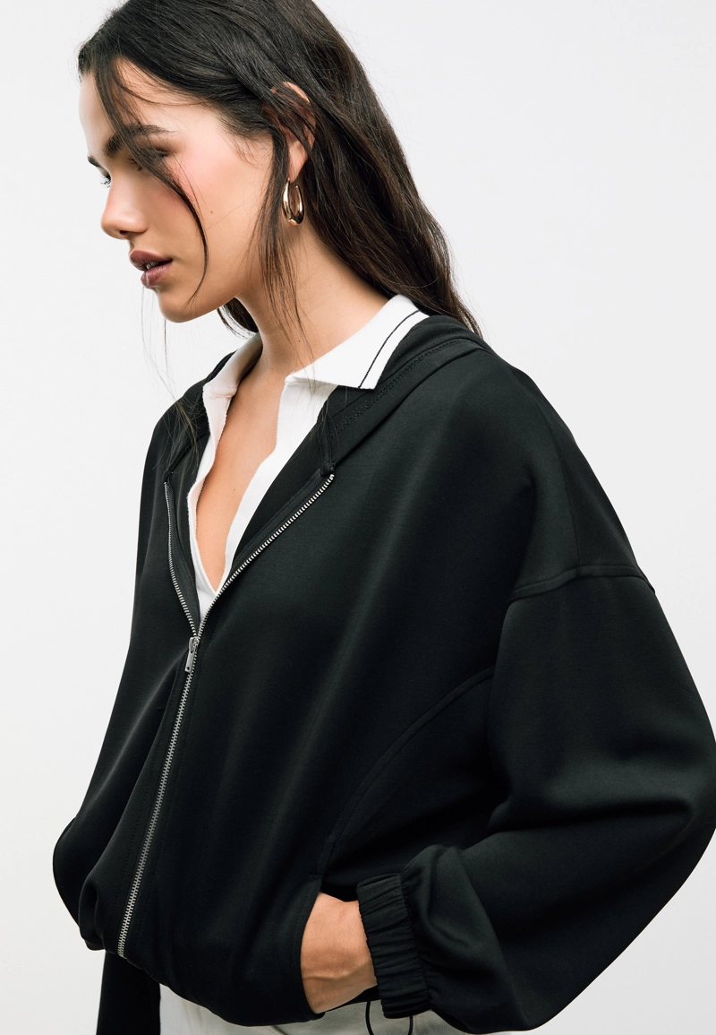 Толстовка с капюшоном с объемной отделкой, мягкая на ощупь