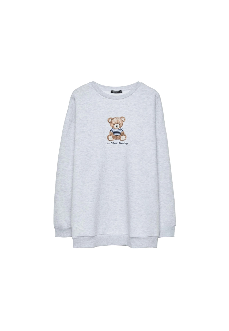 Толстовка с вышитым мишкой