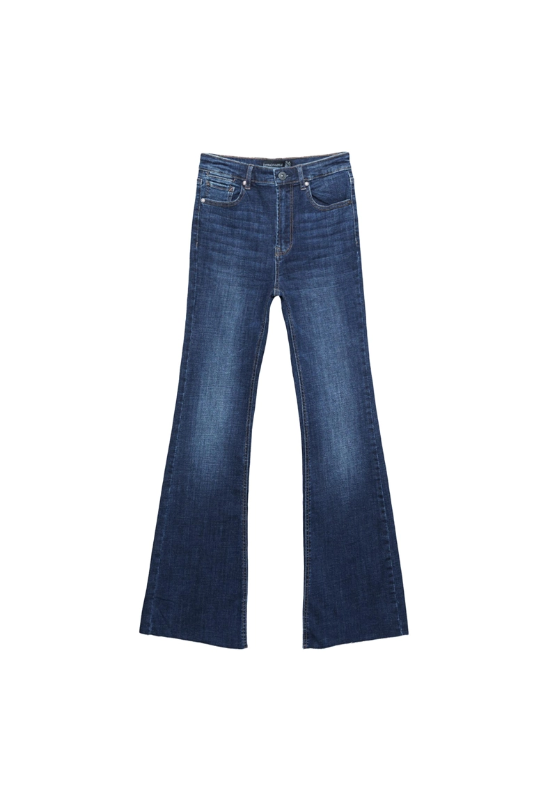 Джинсы-клеш с разрезами D74