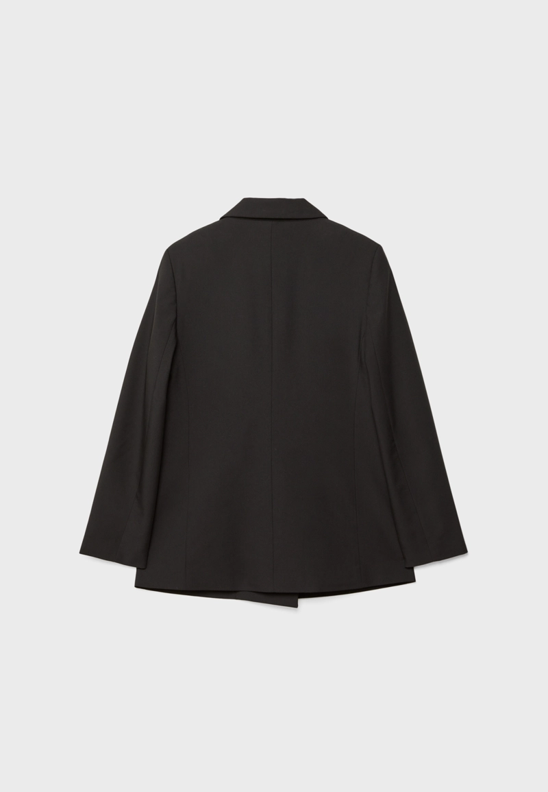 Двубортный пиджак на пуговицах