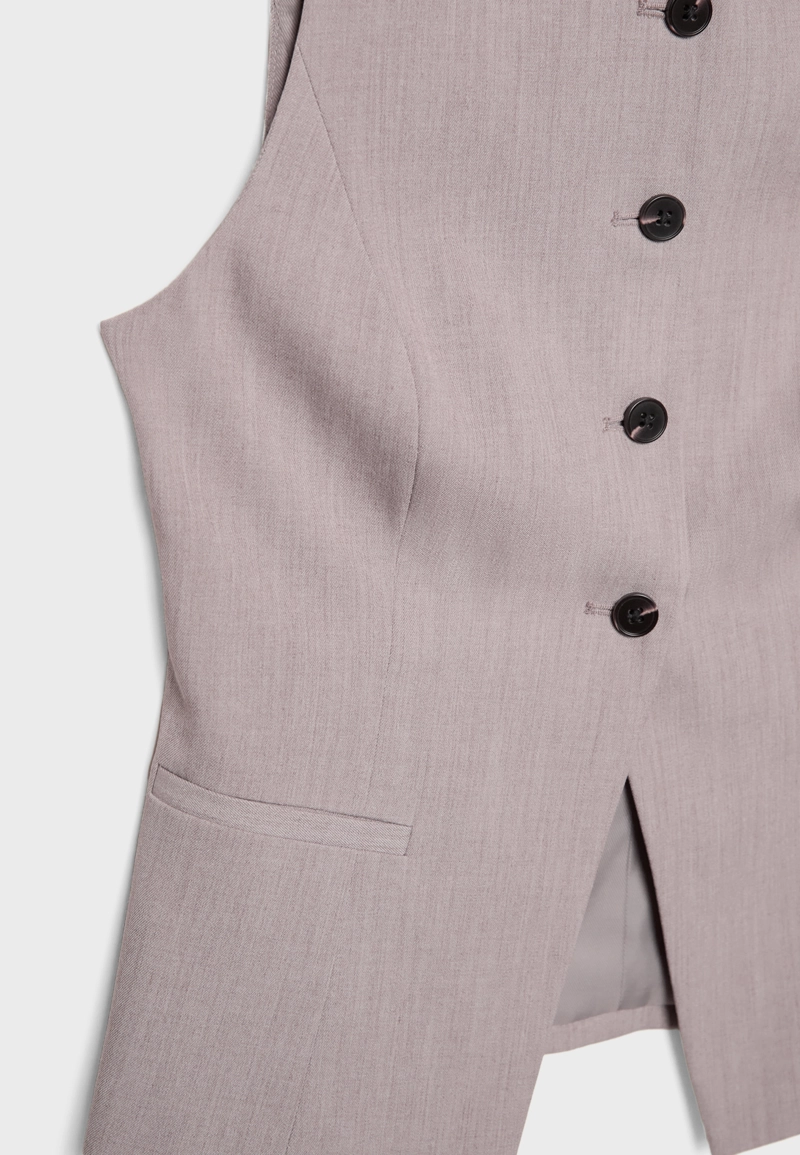 Жилет стандартного кроя на пуговицах